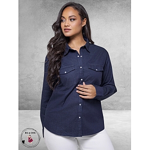 FOX FACTOR Blouse Toni Sundown Blue